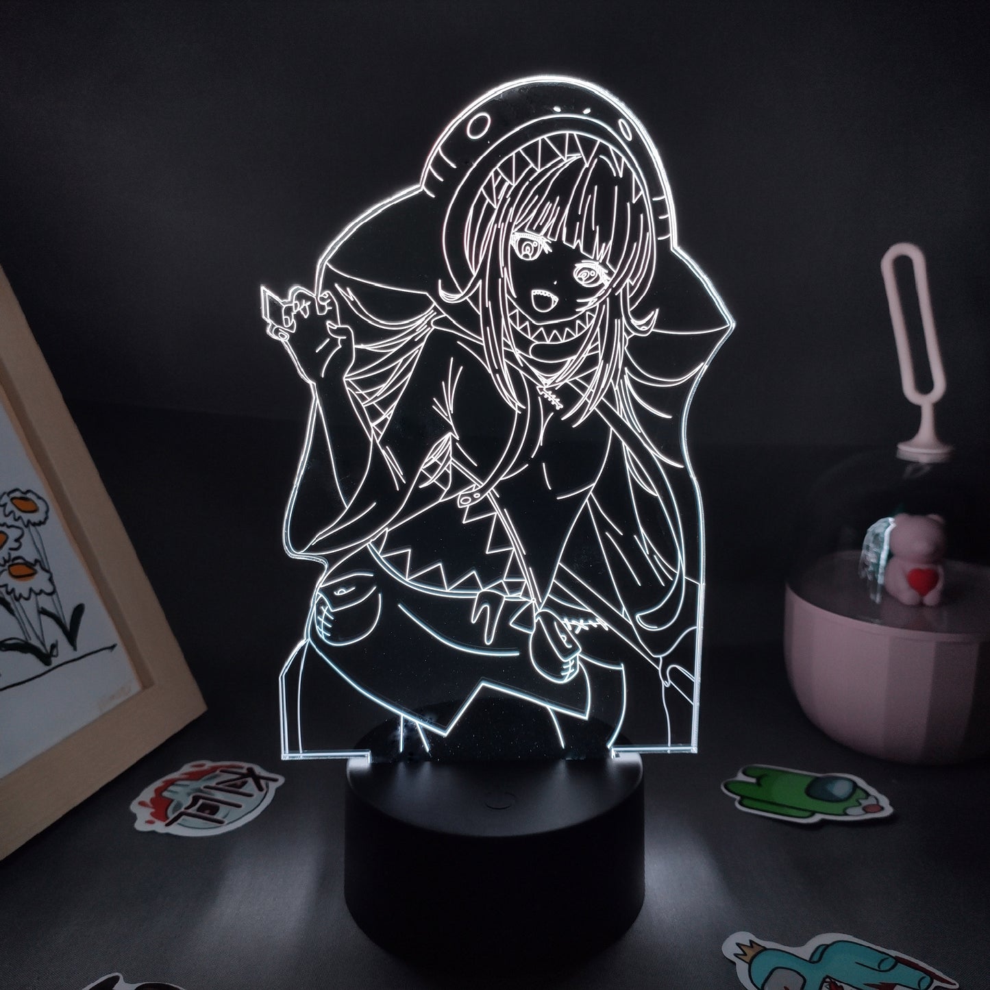 Genshin Impact Game Figure 3D USB Lamp