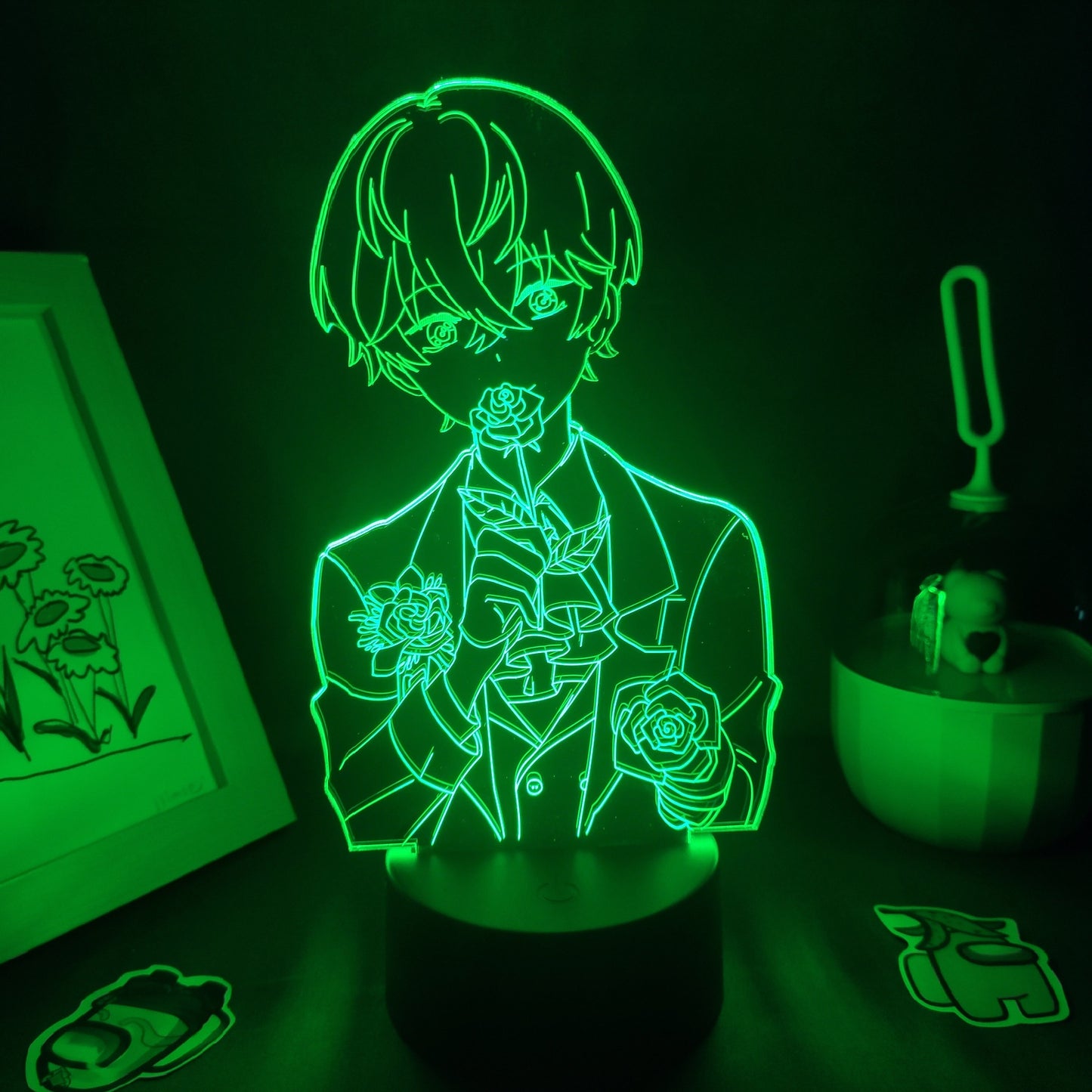 Mystic Messenger Game Figure Zenny 3D Led Lamps