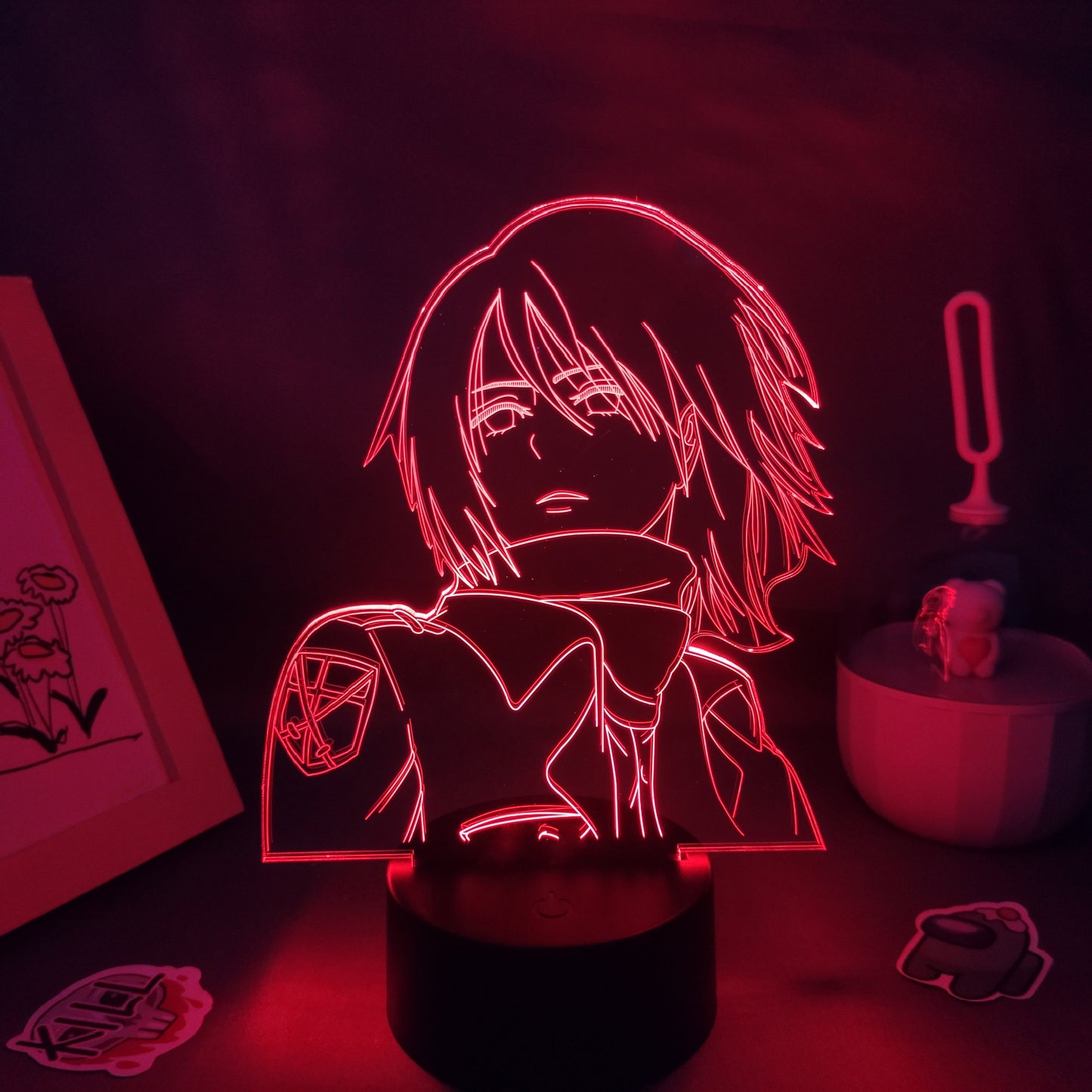 Mikasa Ackerman Attack on Titan 3D Lava Lamp