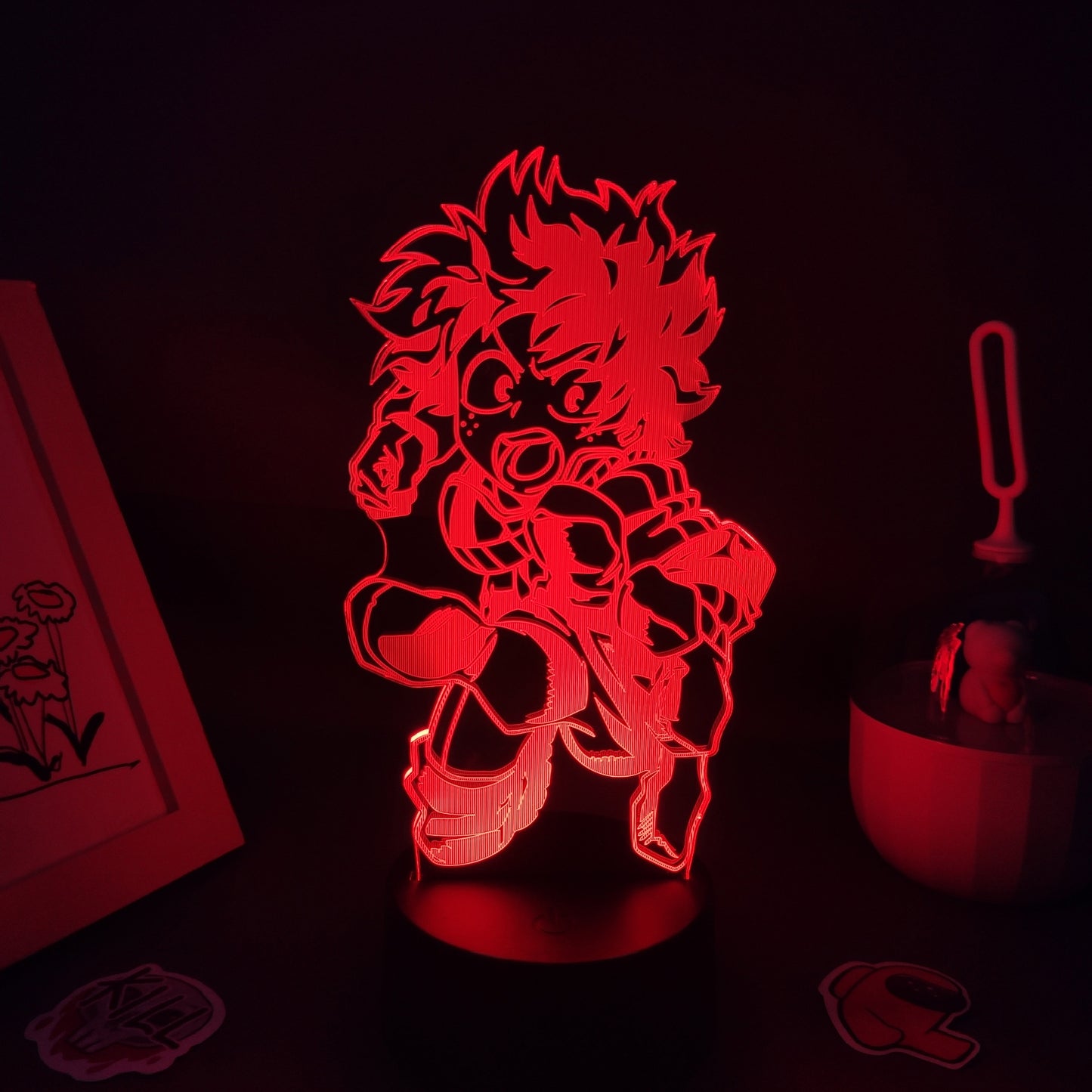 أضواء ليلية LED من Midoriya Izuku USB RGB