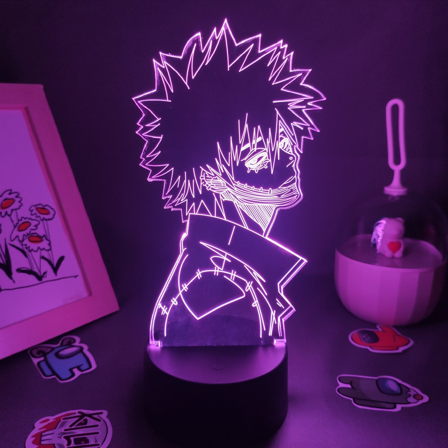 Figure Dabi My Hero 3D Led Night Lights