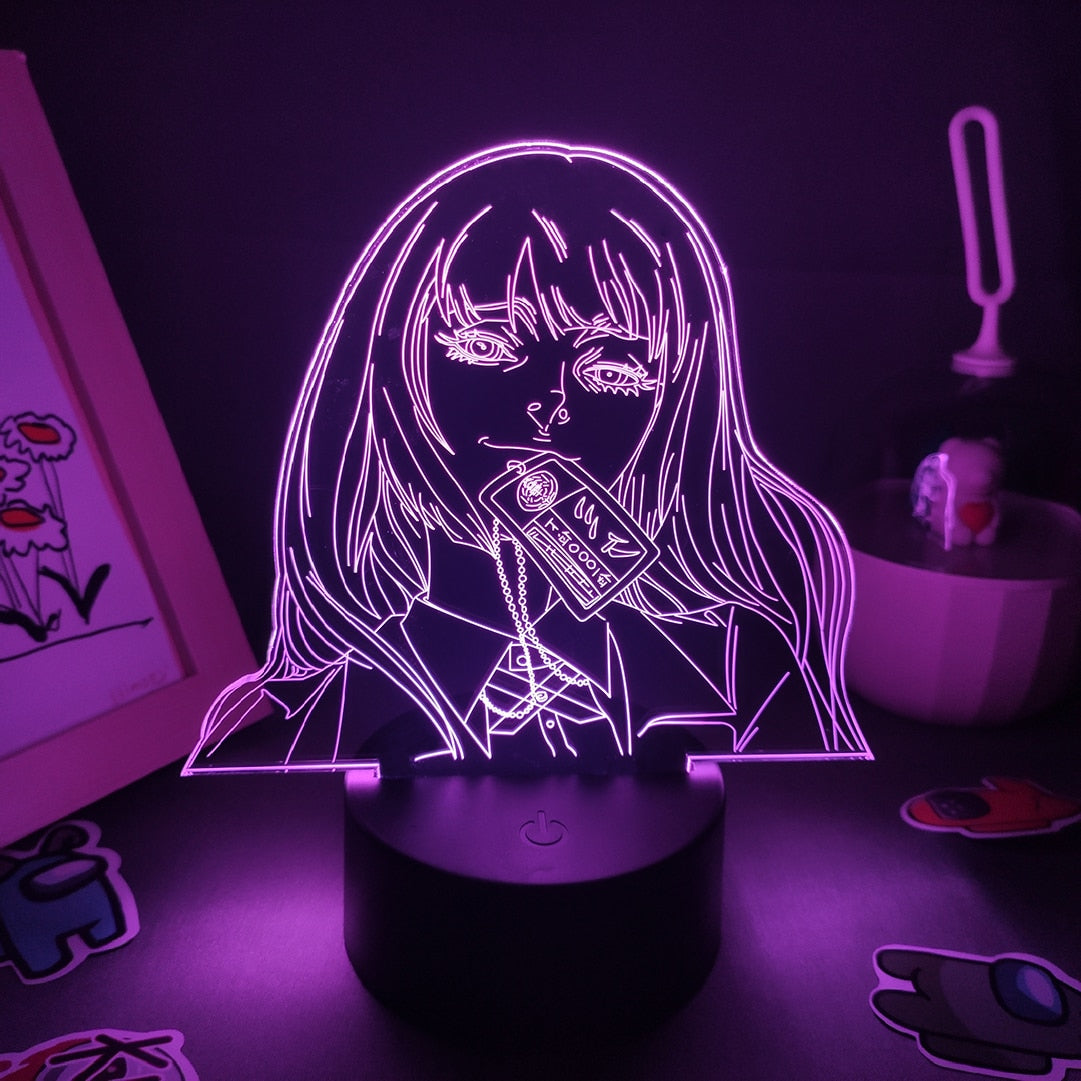 Kakegurui 3D LED RGB Neon Night Lights