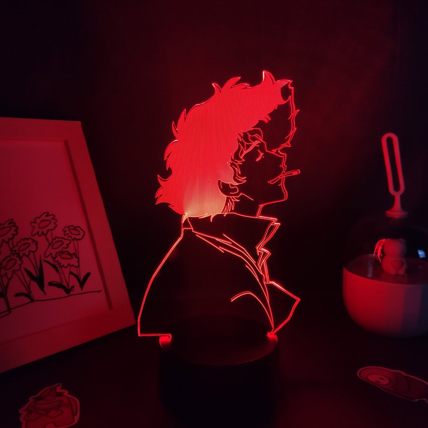 Cowboy Bebop Figures Spike Spiegel 3D Lamps