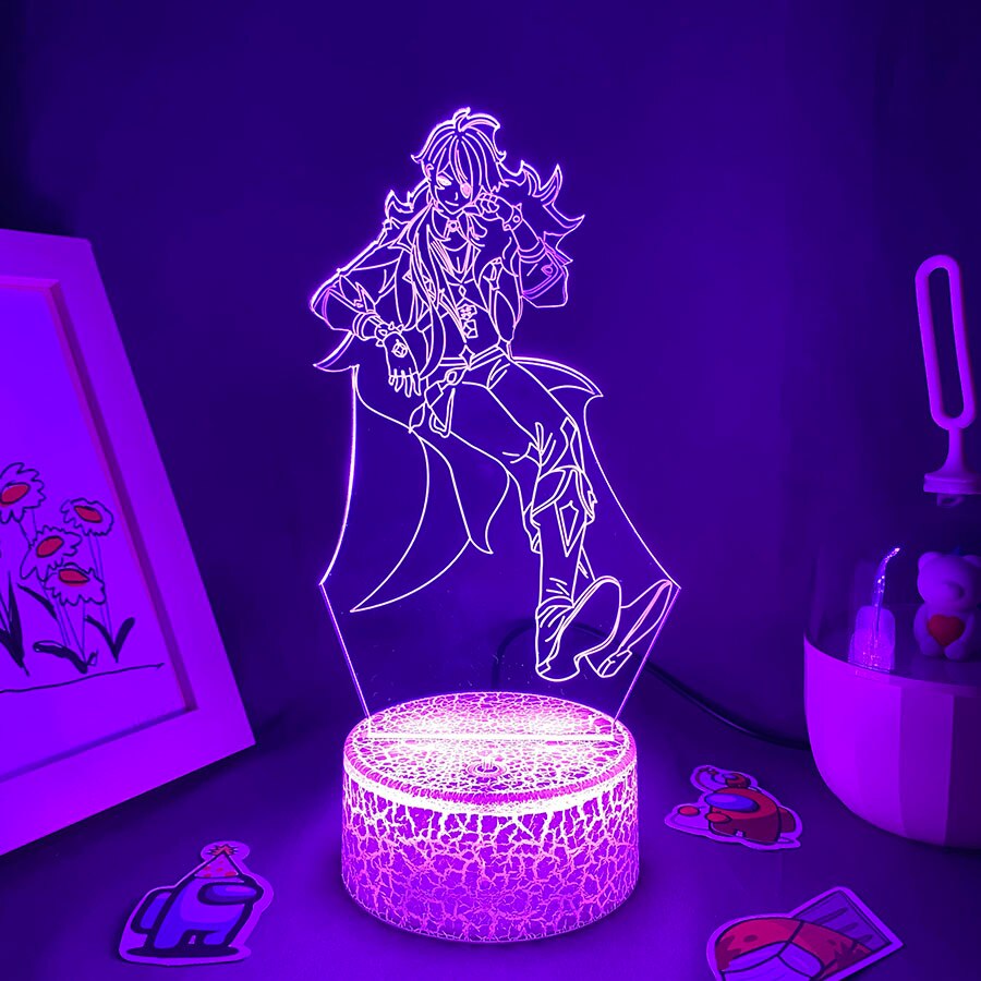 Genshin Impact Game Figure Kaeya 3D Night Light