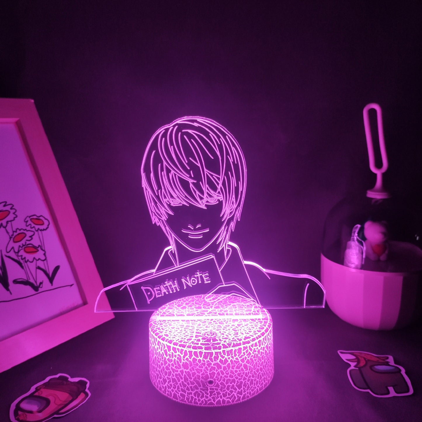 Death Note Yagami Light 3D Led Lamps Night Lights