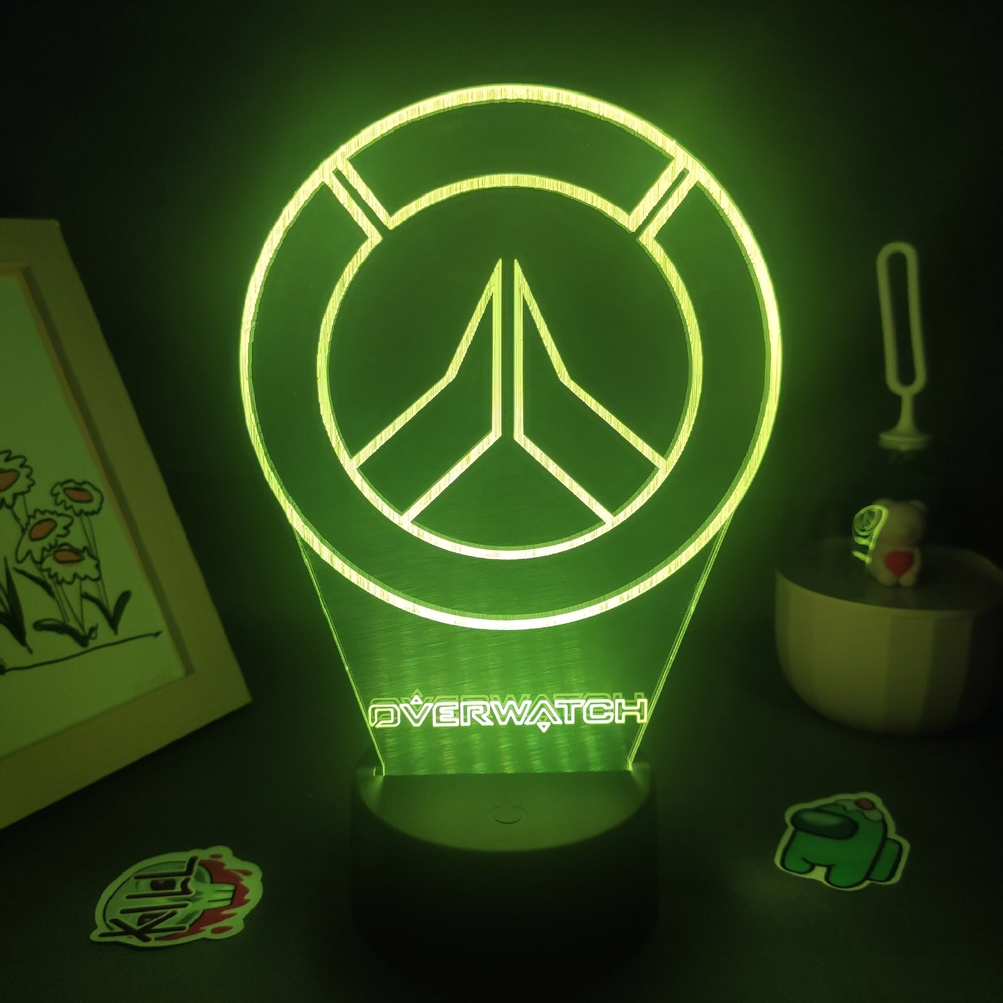 Overwatches OW Game LOGO Mark 3D Lamps