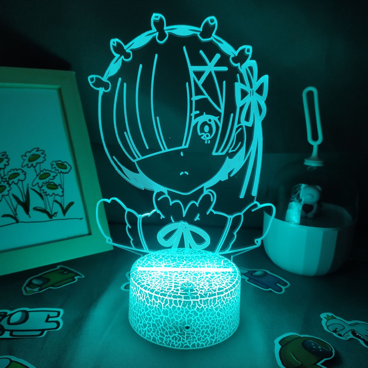 Re Zero Figure Rem 3D Night Lights