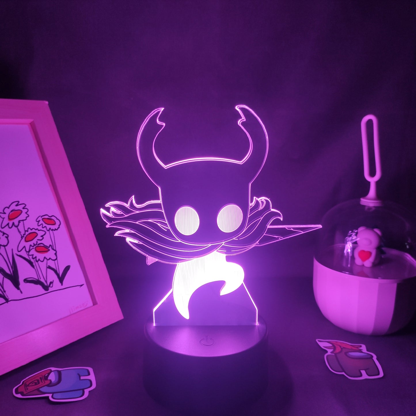 Hollow Knight 3D Neon Night Lights