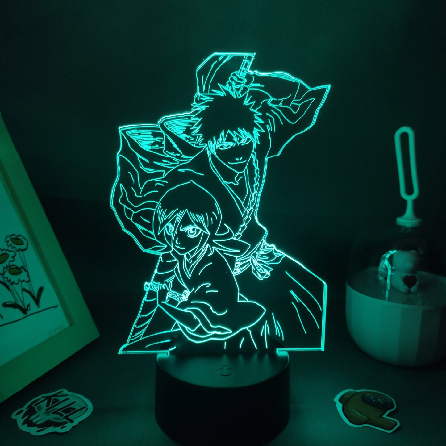 Bleach Kurosaki ichigo Shikai And Kuchiki Rukia Night Lights