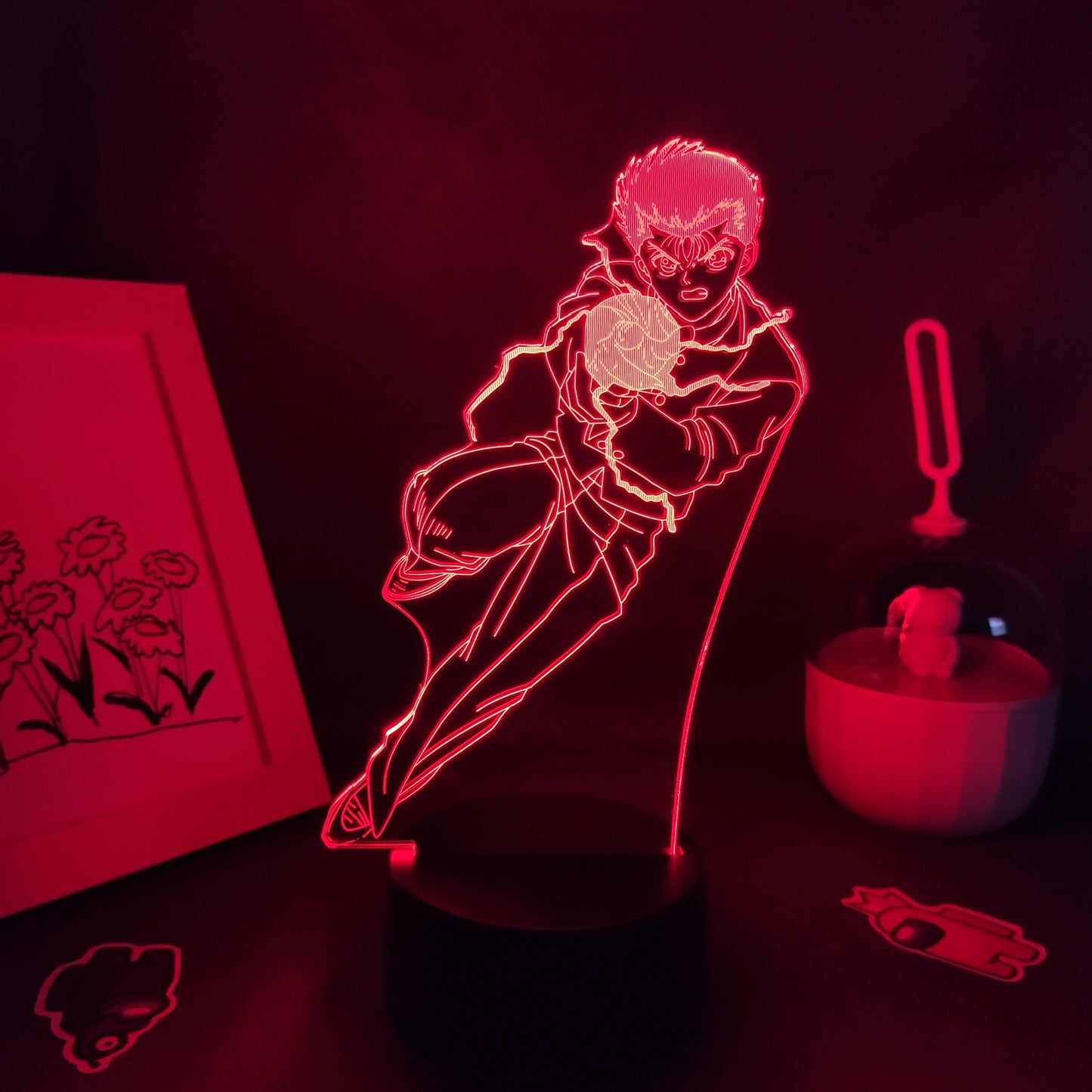 Yu Yu Hakusho Figure RGB Led Neon Battery Night Light