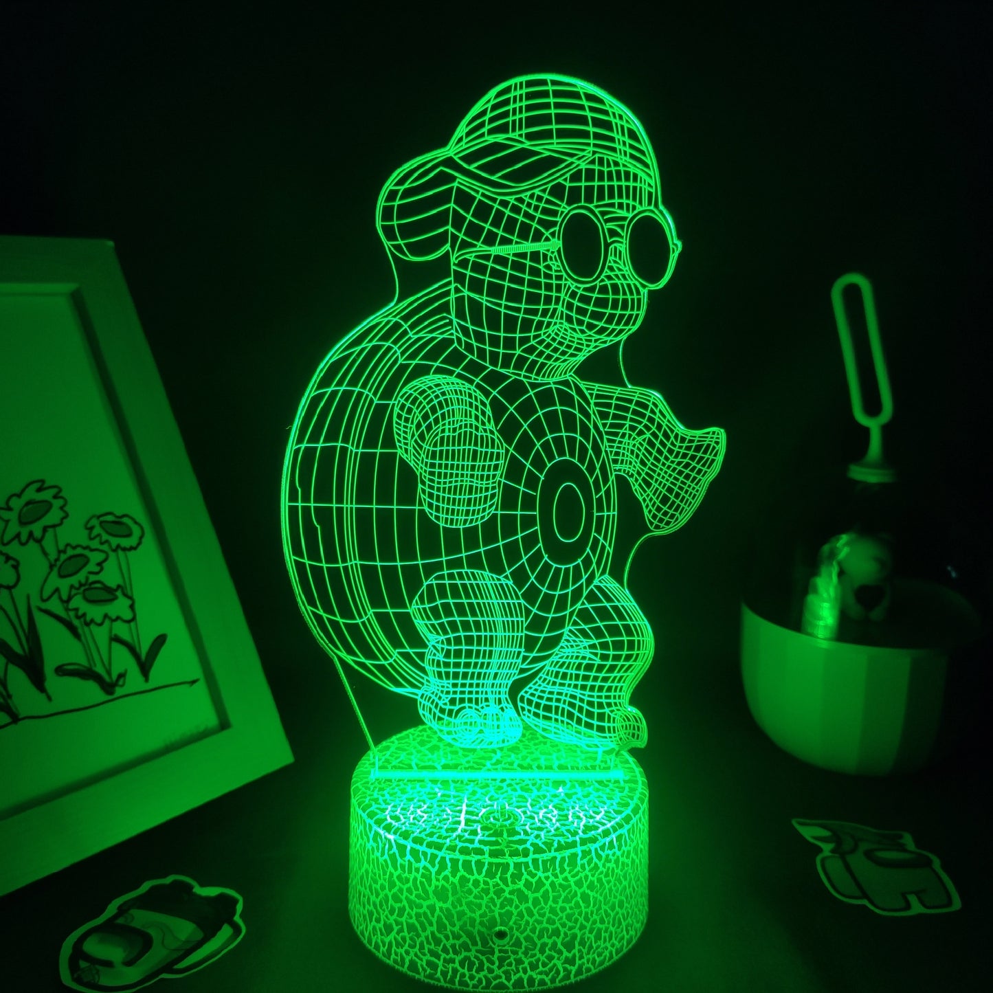 Cute Animal Tortoise 3D Illusion LED Neon Lamps