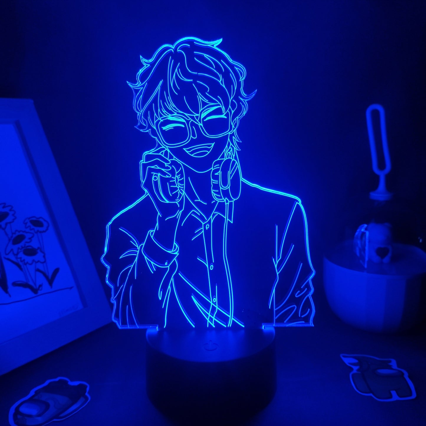 Mystic Messenger Game Figure 707 Seven Luciel 3D Lamps