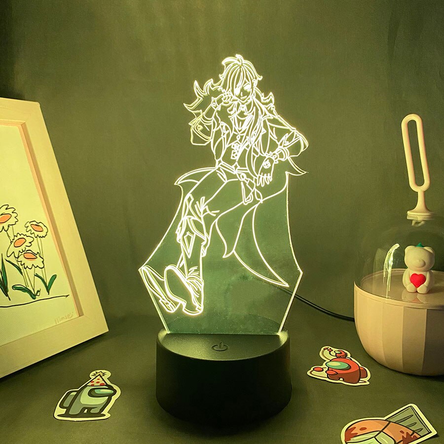 Genshin Impact Game Figure Kaeya 3D Night Light