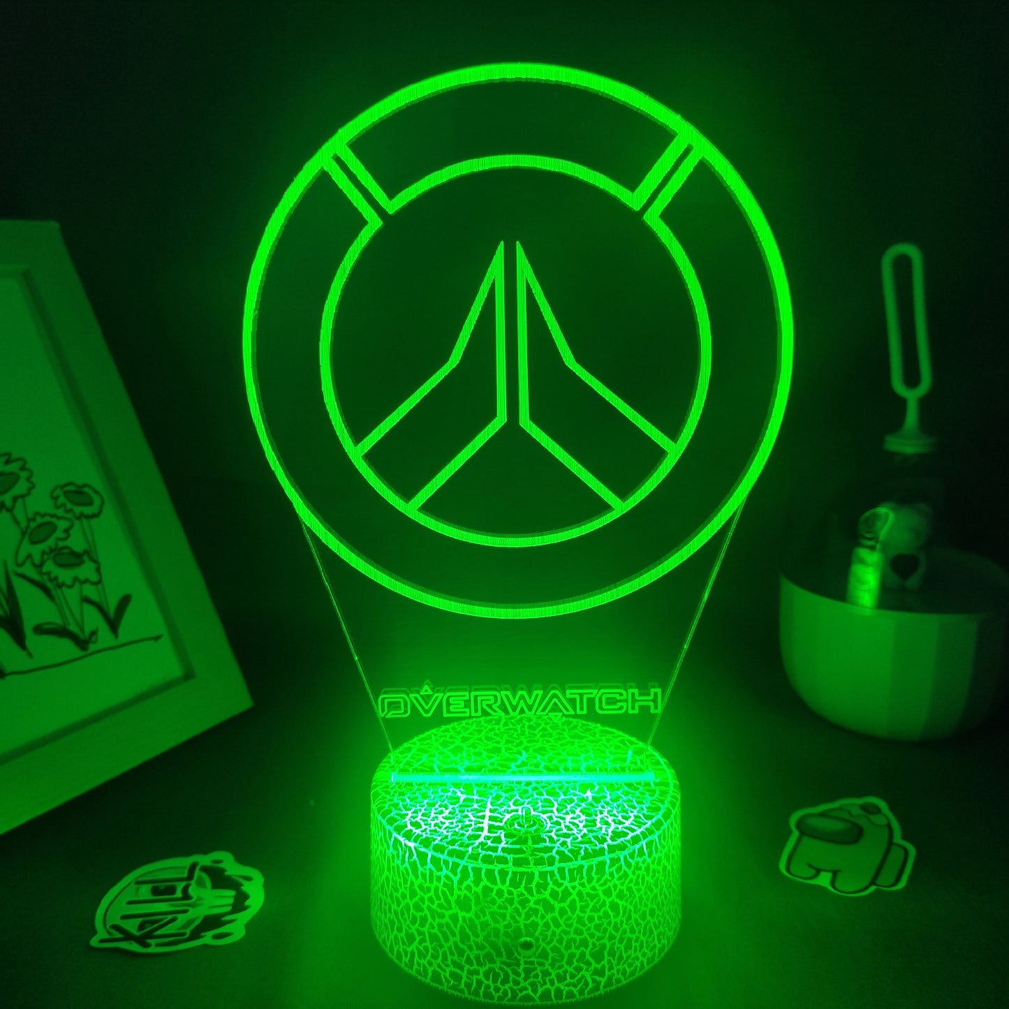 Overwatches OW Game LOGO Mark 3D Lamps