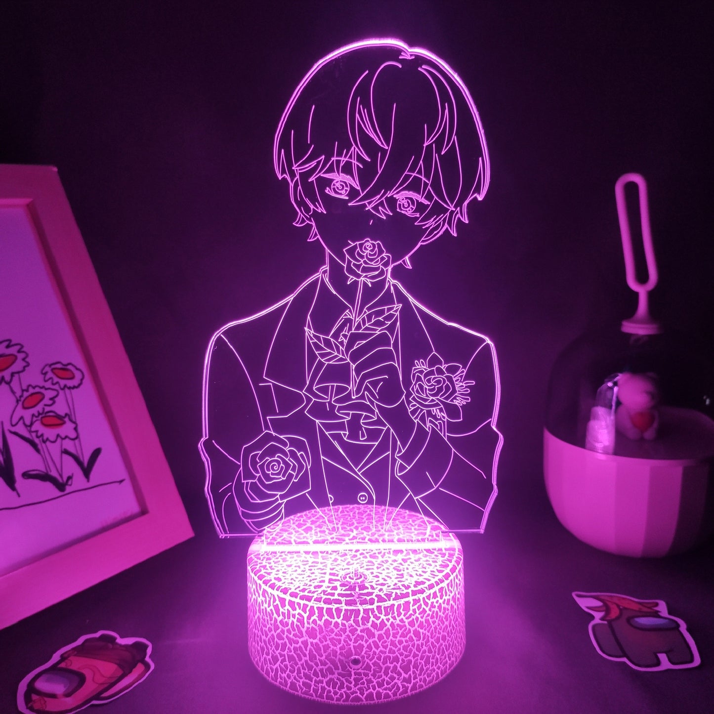 Mystic Messenger Game Figure Zenny 3D Led Lamps