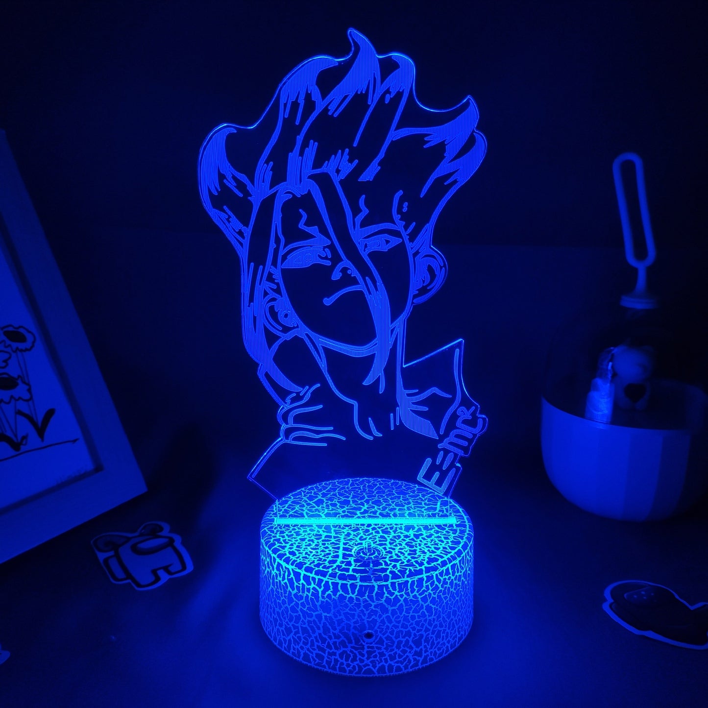 Dr Stone Figure Ishigami Senkuu 3D Night Light