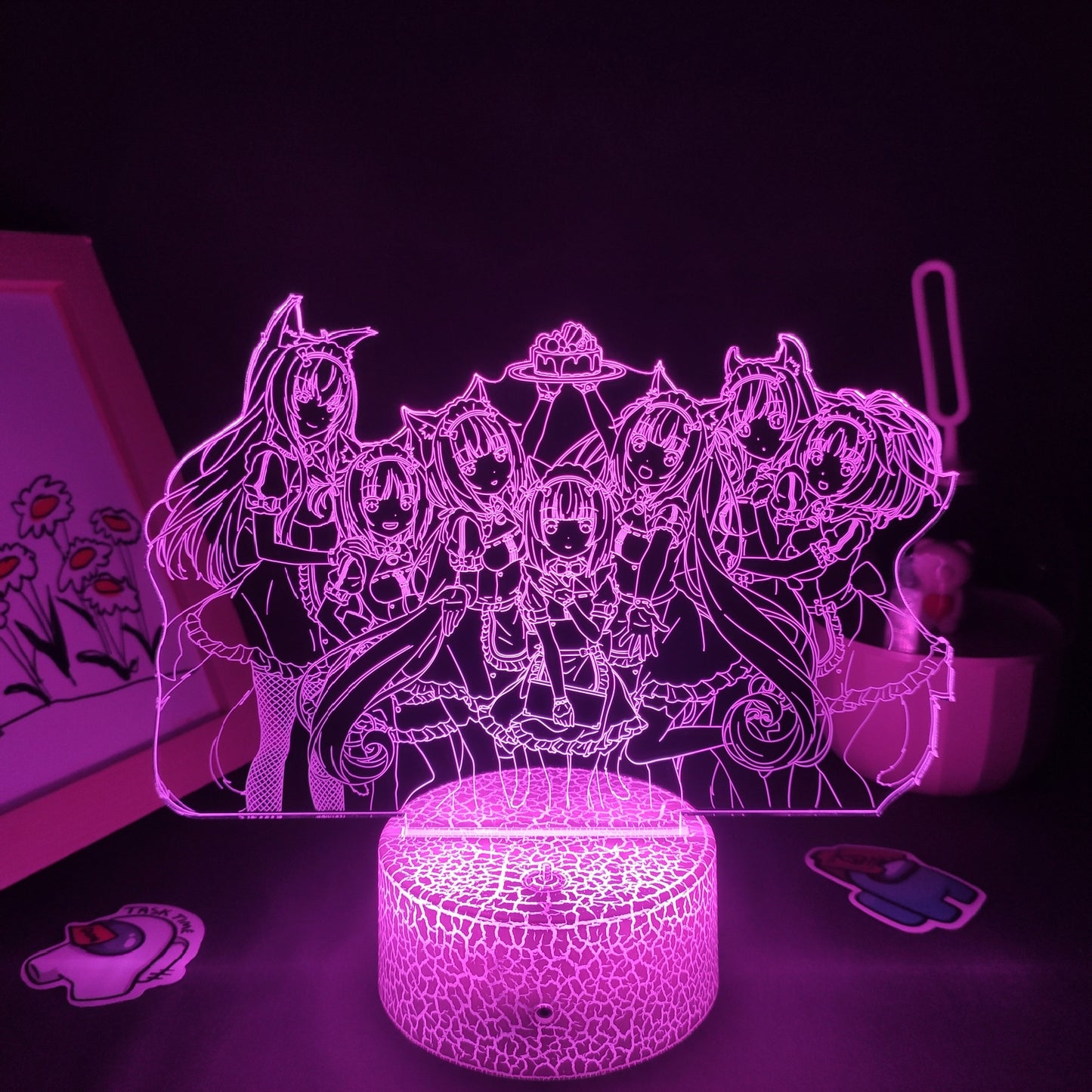 Nekopara Figure Collection 3D LED Neon Night Light