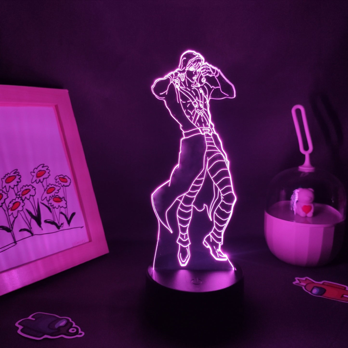 JoJo Bizarre Adventure Figure Risotto Nero 3D Lamps