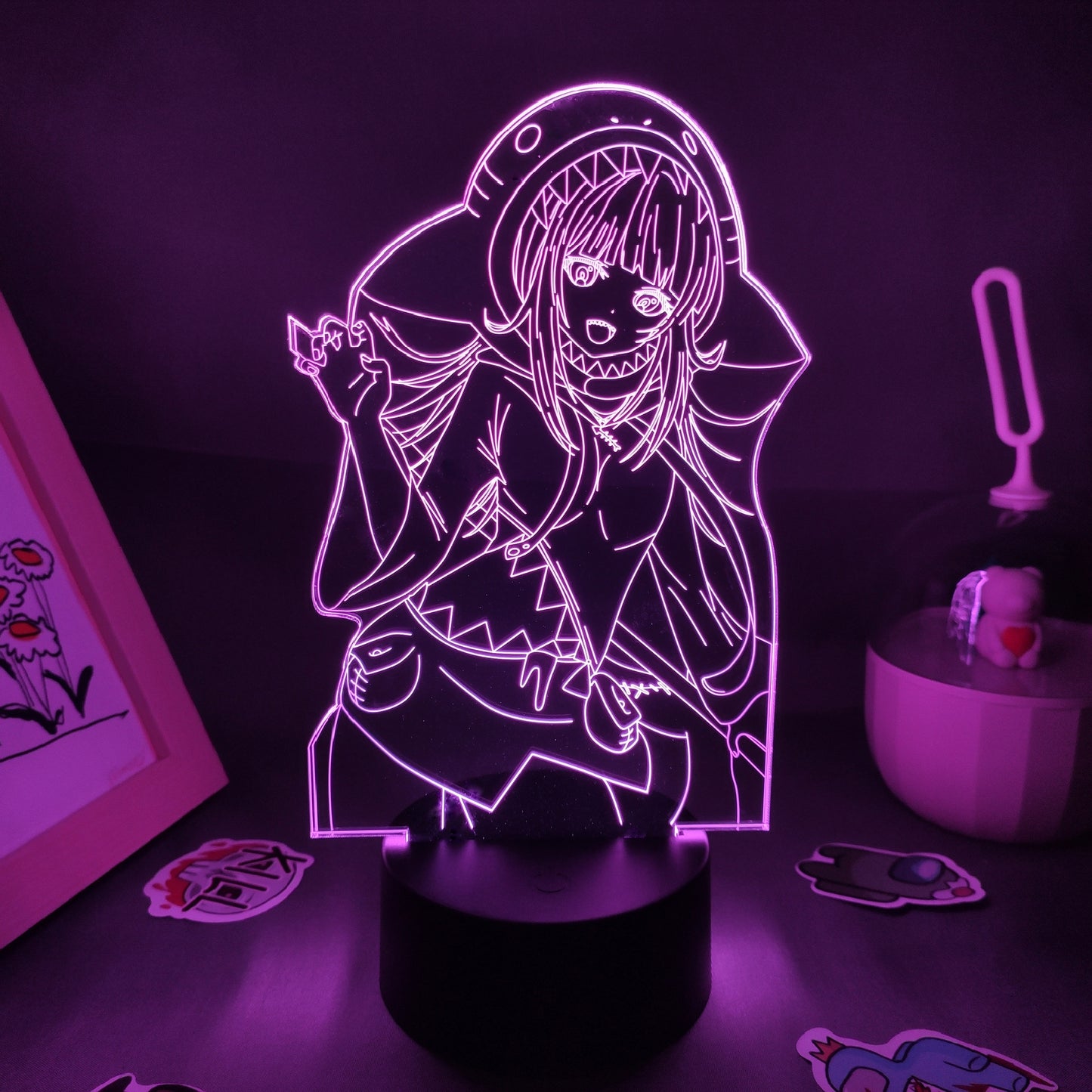 Genshin Impact Game Figure 3D USB Lamp