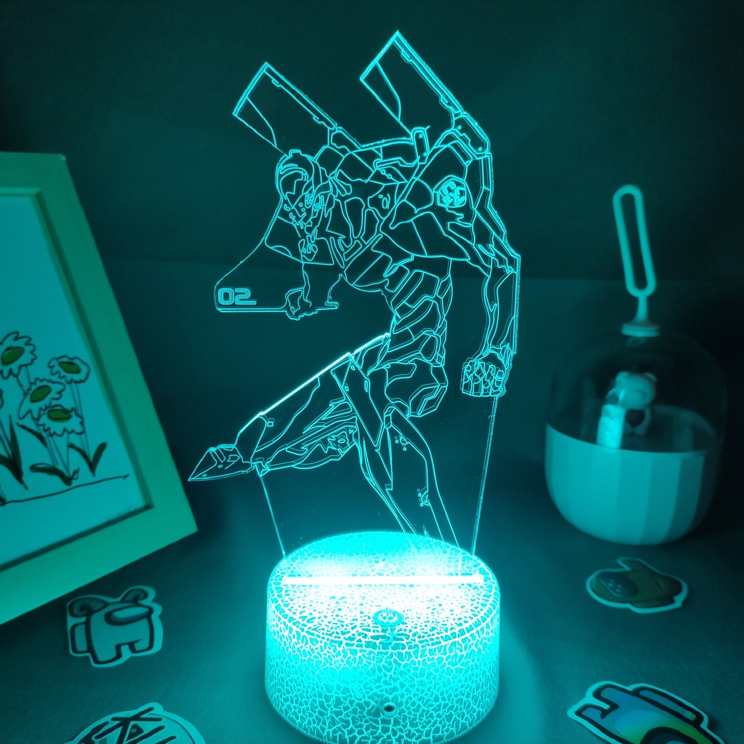 EVA-02 Figure RGB 3D Lava Lamp