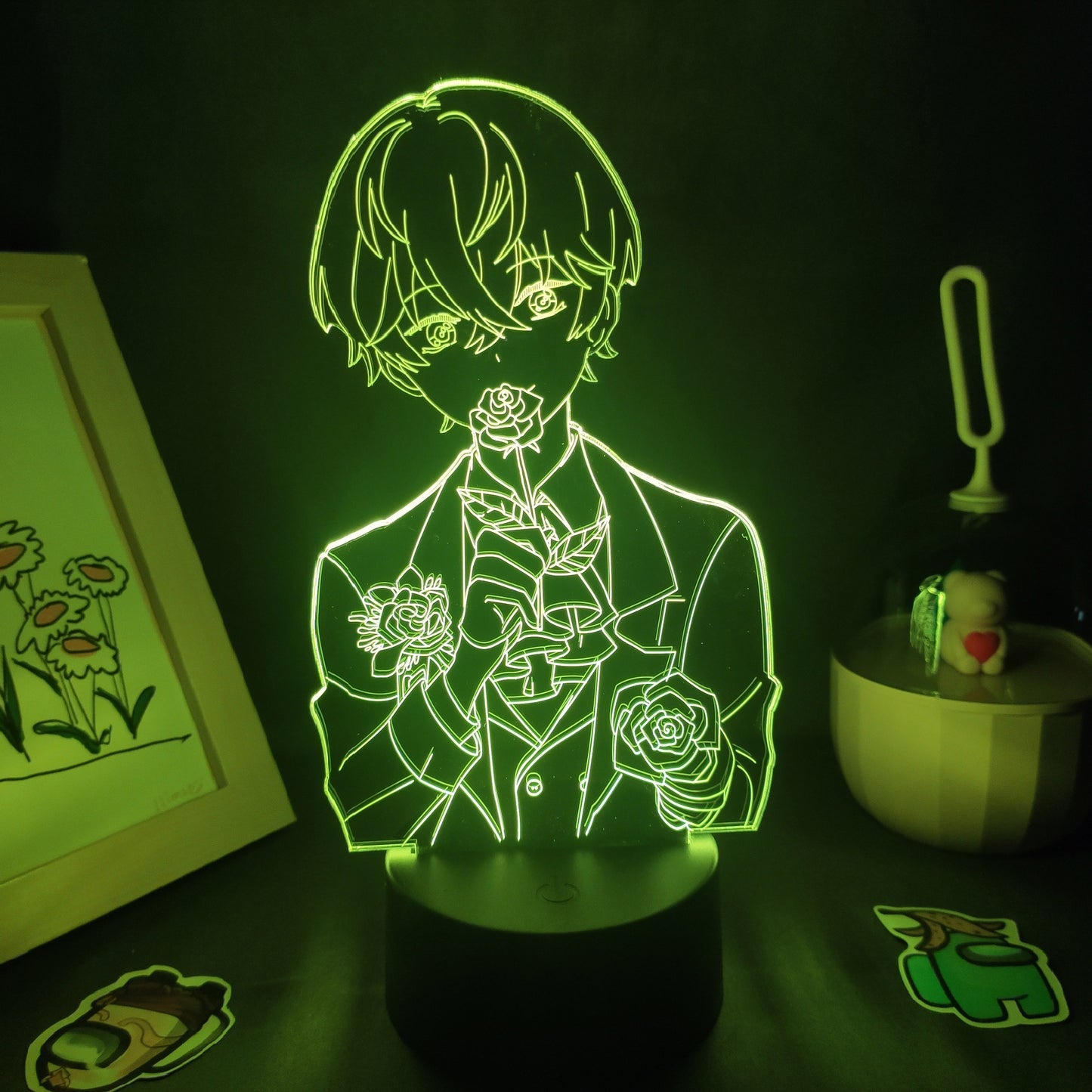 Mystic Messenger Game Figure Zenny 3D Led Lamps