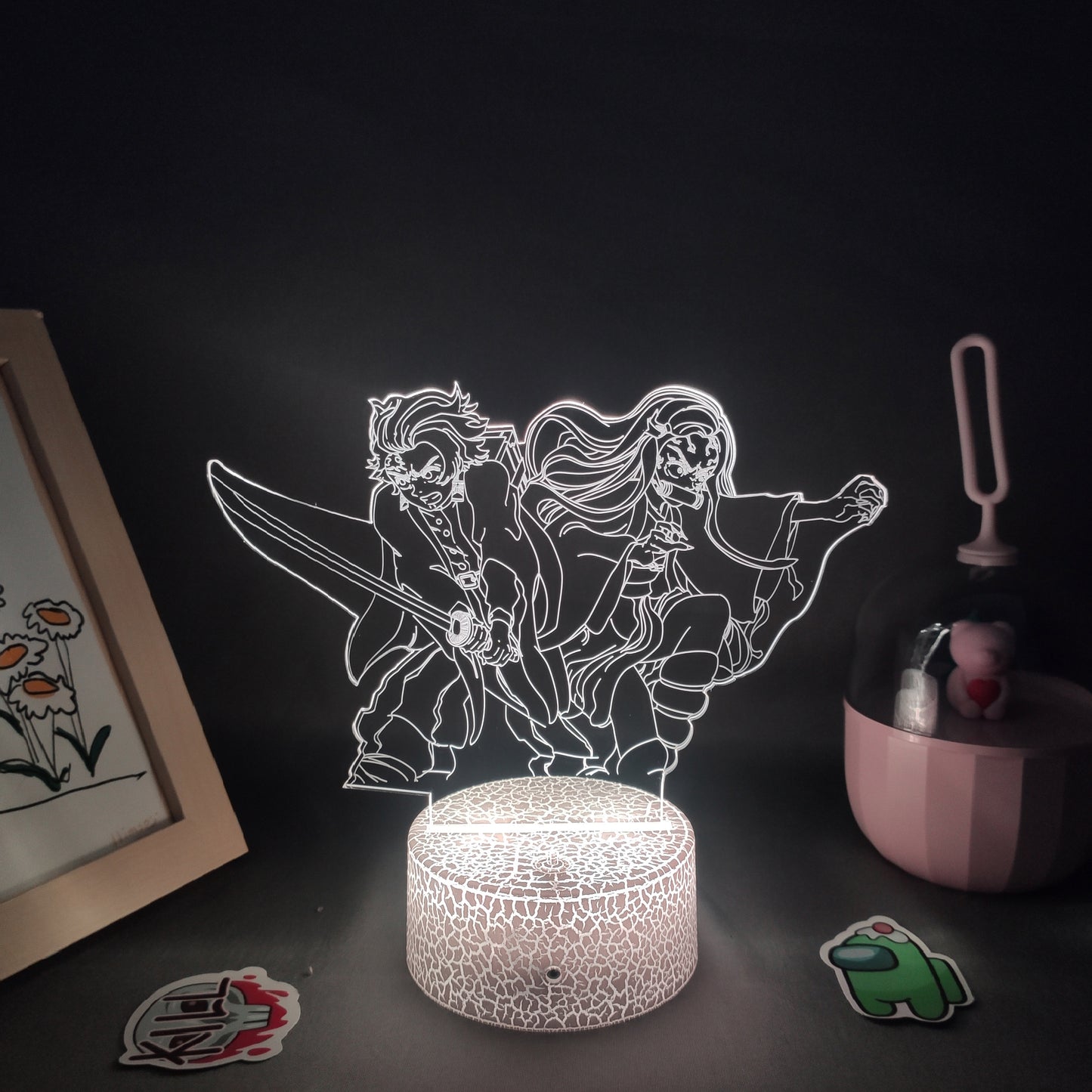 Demon Slayer Figures 3D Lamp