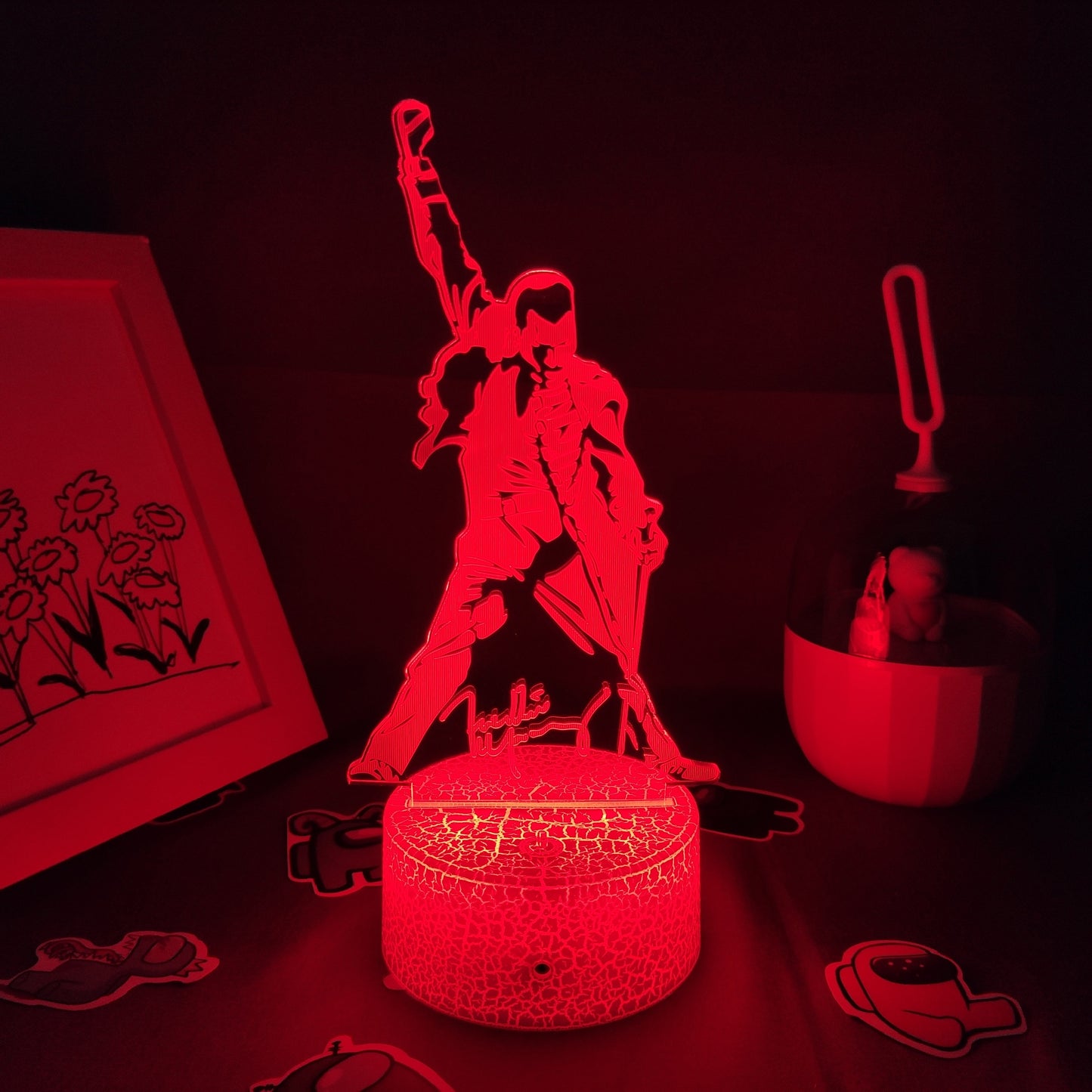 Queen Freddie Mercury 3D Figure Night Lights