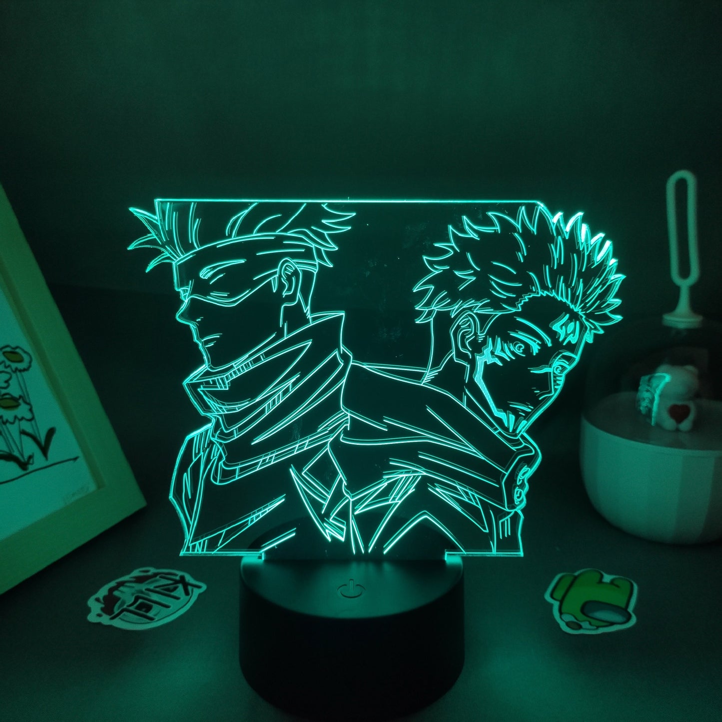 Jujutsu Kaisen Figure Satoru Gojo And Yuji Itadori 3D Lamp