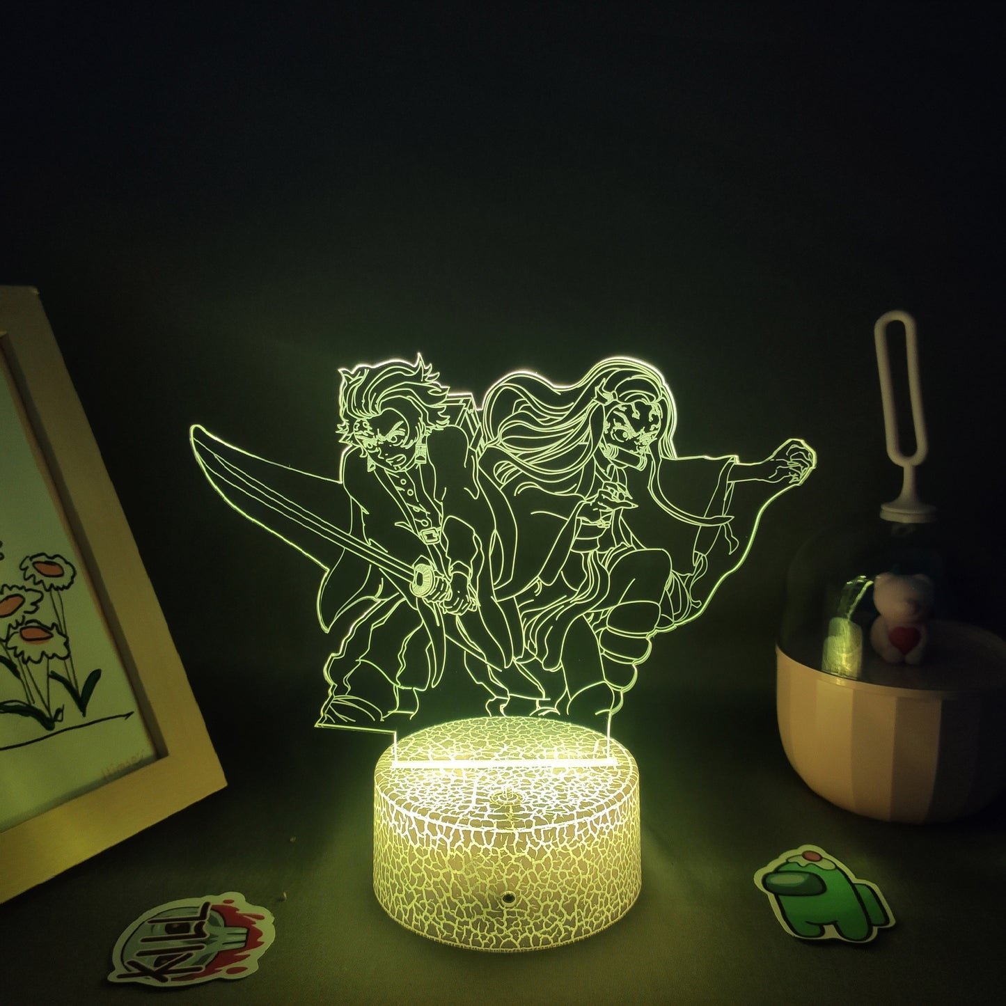 Demon Slayer Figures 3D Lamp