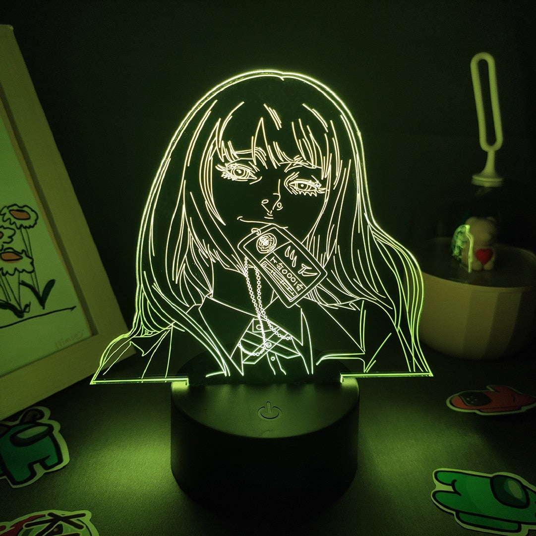 Kakegurui 3D LED RGB Neon Night Lights