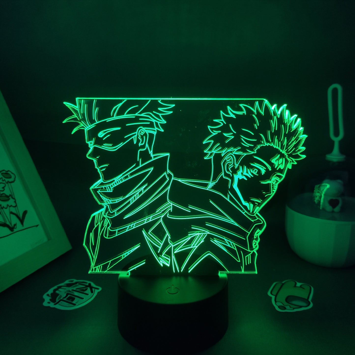 Jujutsu Kaisen Figure Satoru Gojo And Yuji Itadori 3D Lamp