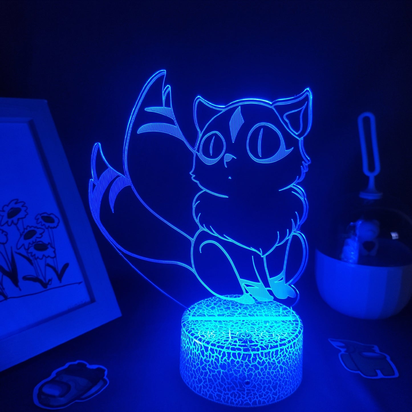 Inuyasha Kirara Nekomata 3D Colorful Lava Lamps