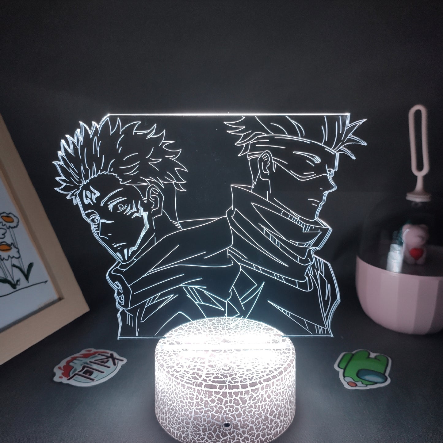 Jujutsu Kaisen Figure Satoru Gojo And Yuji Itadori 3D Lamp