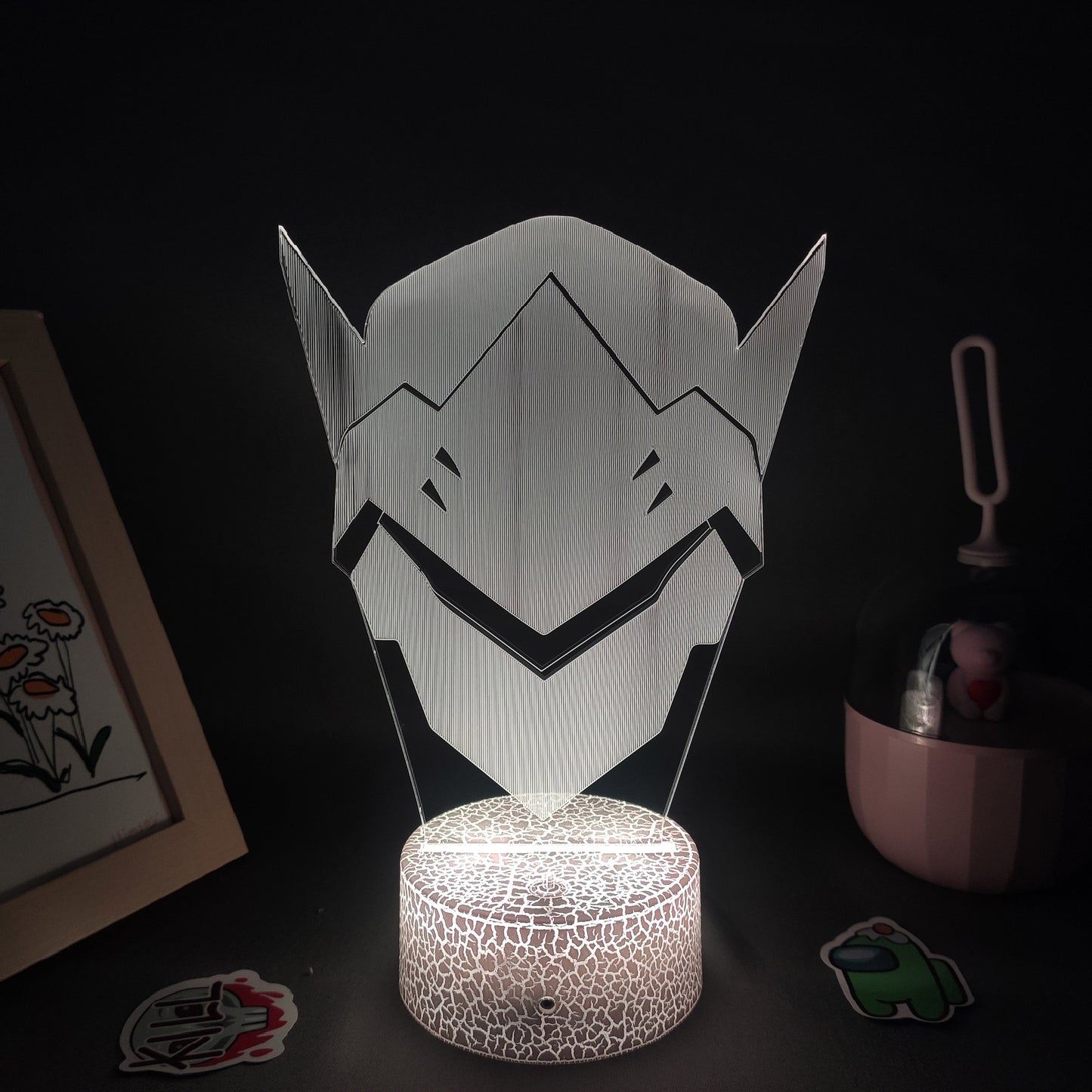 OW Game Figure Shimada Genji 3D Lamps