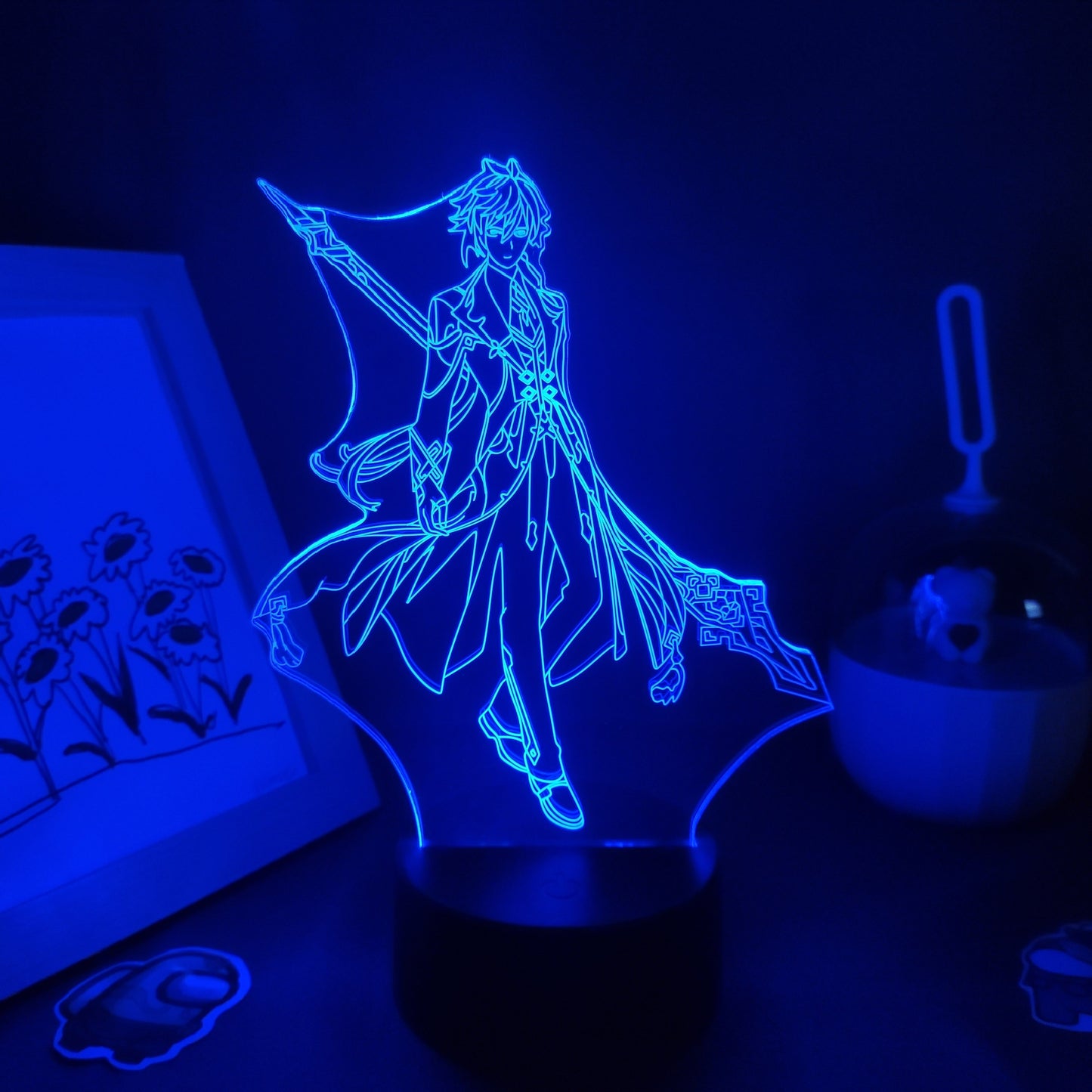 Genshin Impact Game Figure Zhong Li 3D Lamp