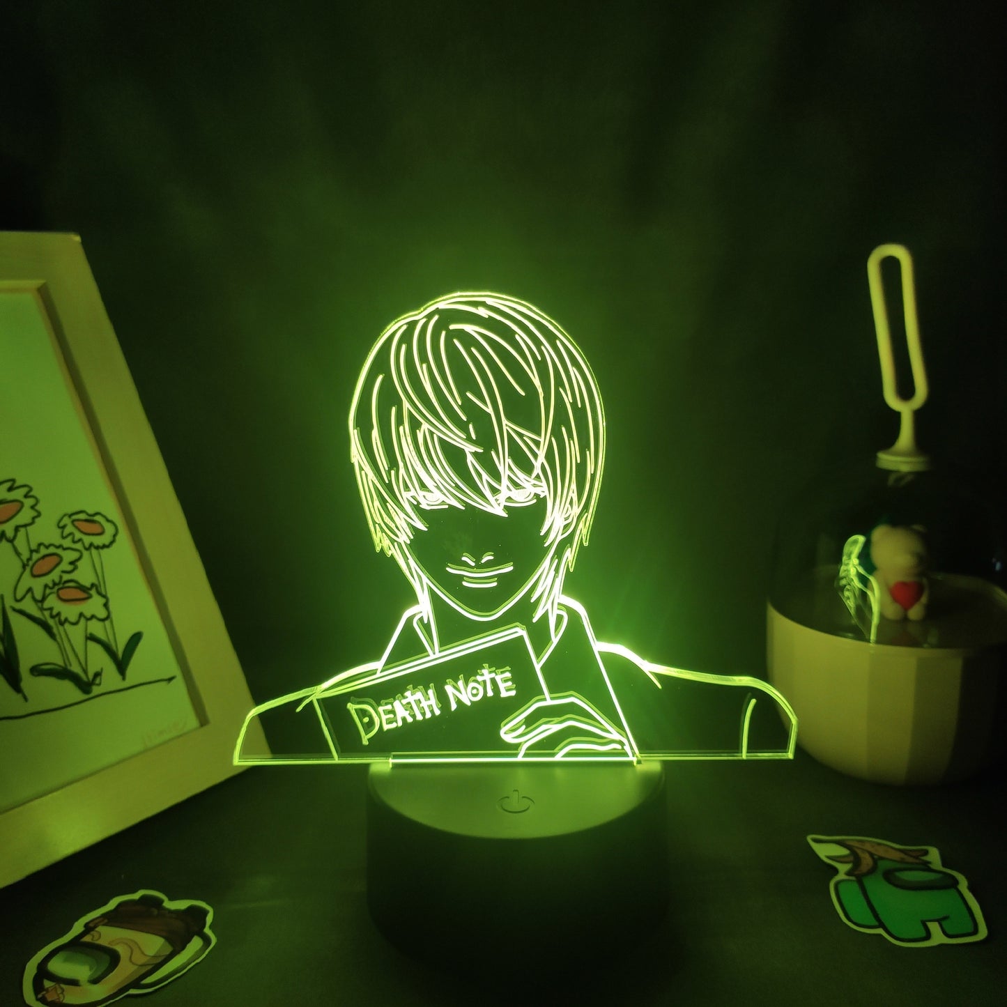 Death Note Yagami Light 3D Led Lamps Night Lights