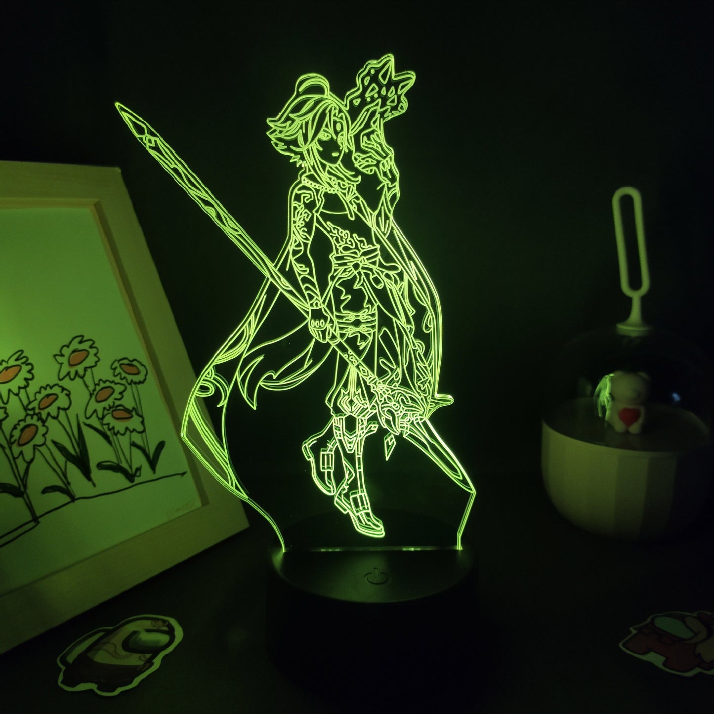 Genshin Impact Game Figure Zhong Li 3D Lamp