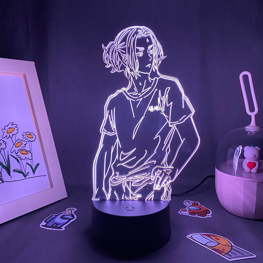 Tokyo Revengers Figure Baji 3D LED Lave Lamp