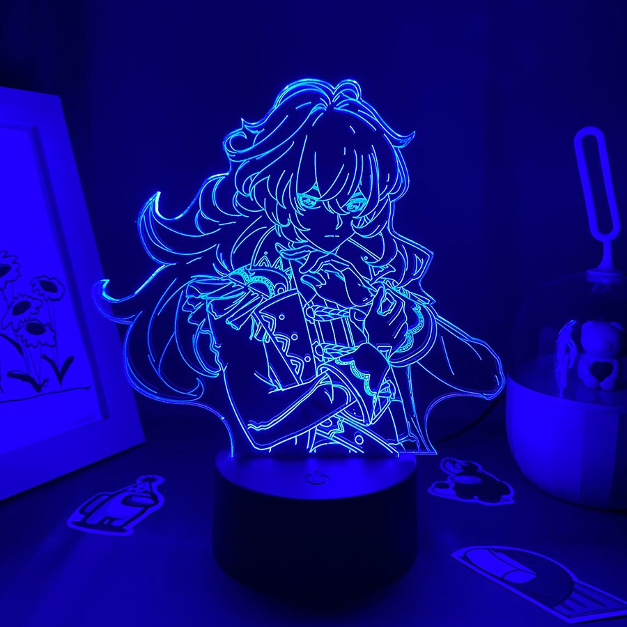 Genshin Impact Game Figure Diluc 3D Night Light