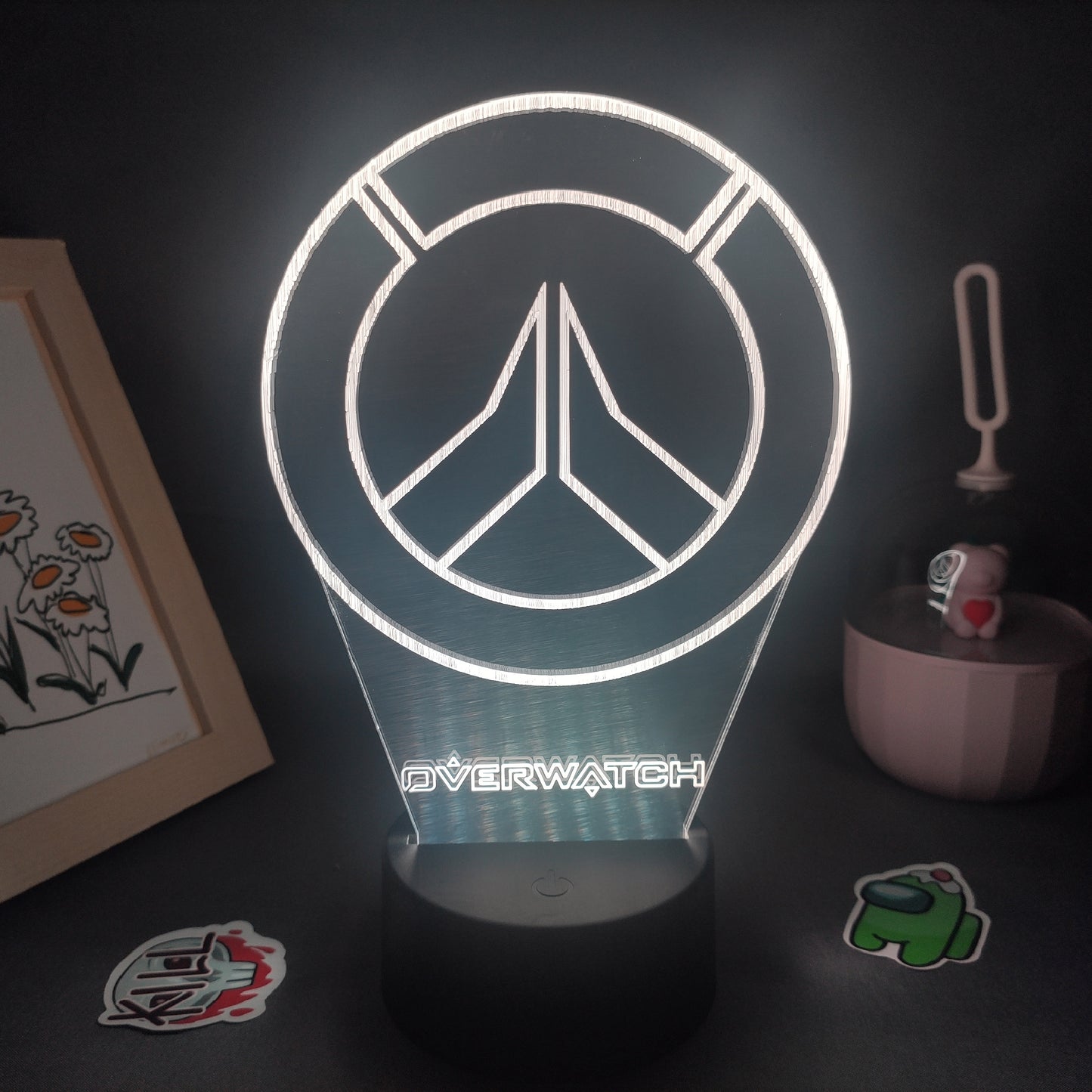 Overwatches OW Game LOGO Mark 3D Lamps