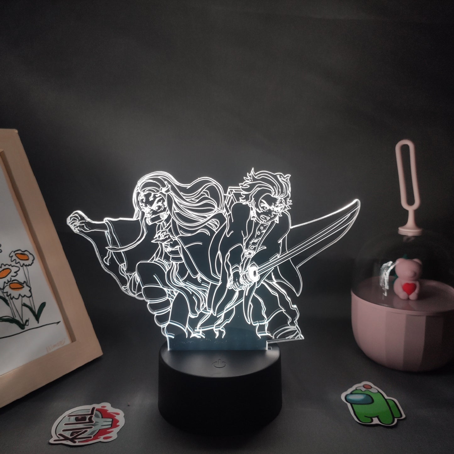 Demon Slayer Figures 3D Lamp