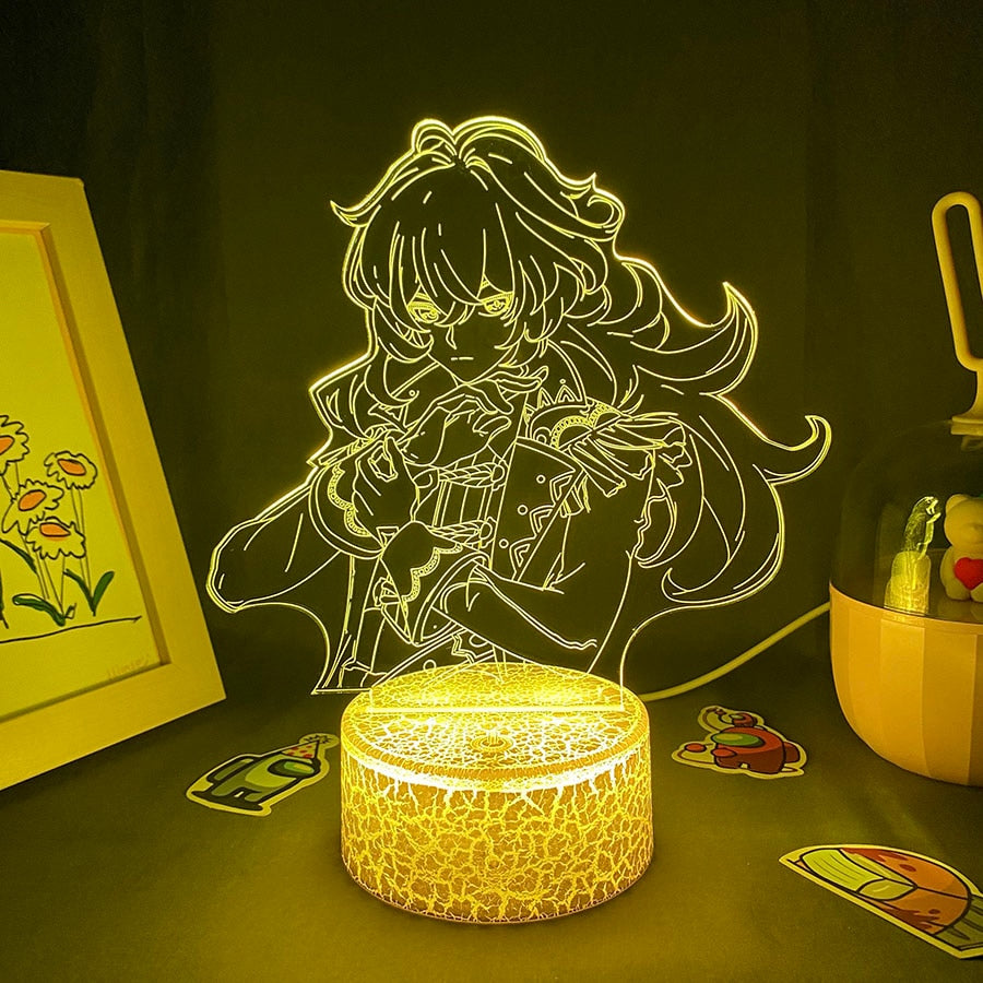 Genshin Impact Game Figure Diluc 3D Night Light