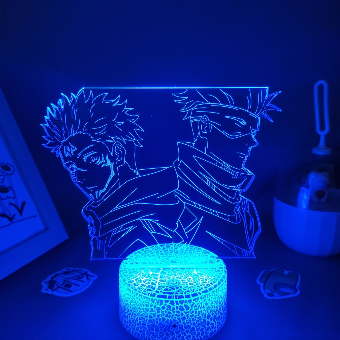 Jujutsu Kaisen Figure Satoru Gojo And Yuji Itadori 3D Lamp