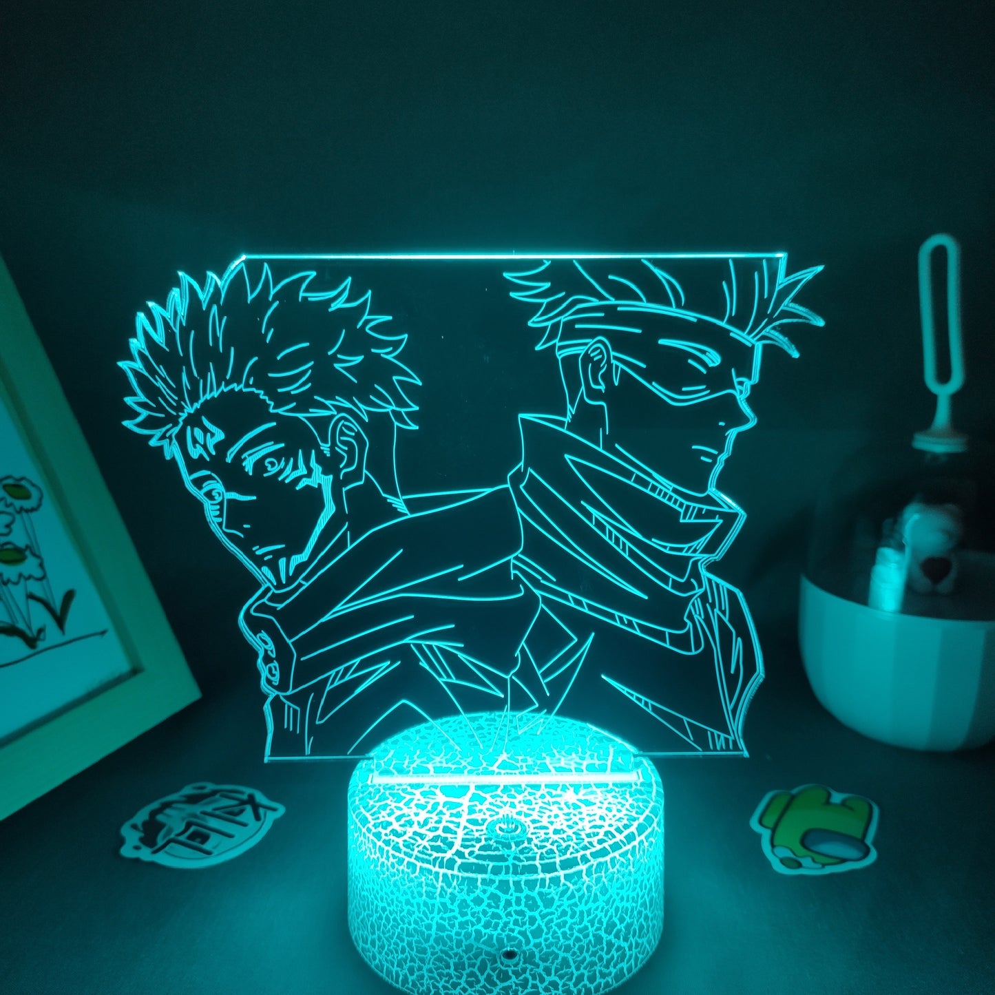 Jujutsu Kaisen Figure Satoru Gojo And Yuji Itadori 3D Lamp