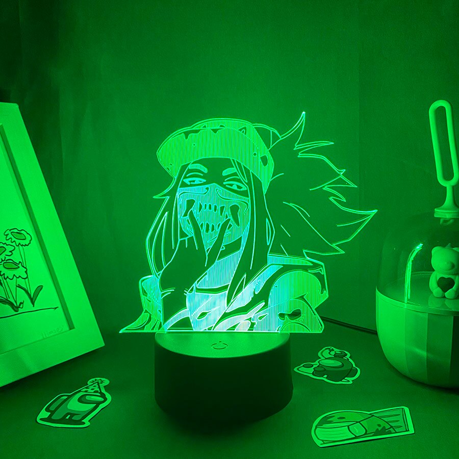 LOL League of Legends لعبة الشكل Akali Rogue Assassin Lava Lamps