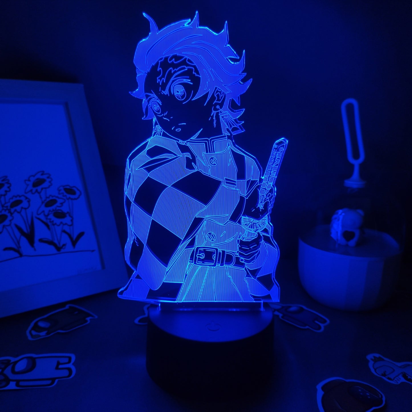 Lava Demon Slayer Figure Tanjiro Kamado 3D Night Lights