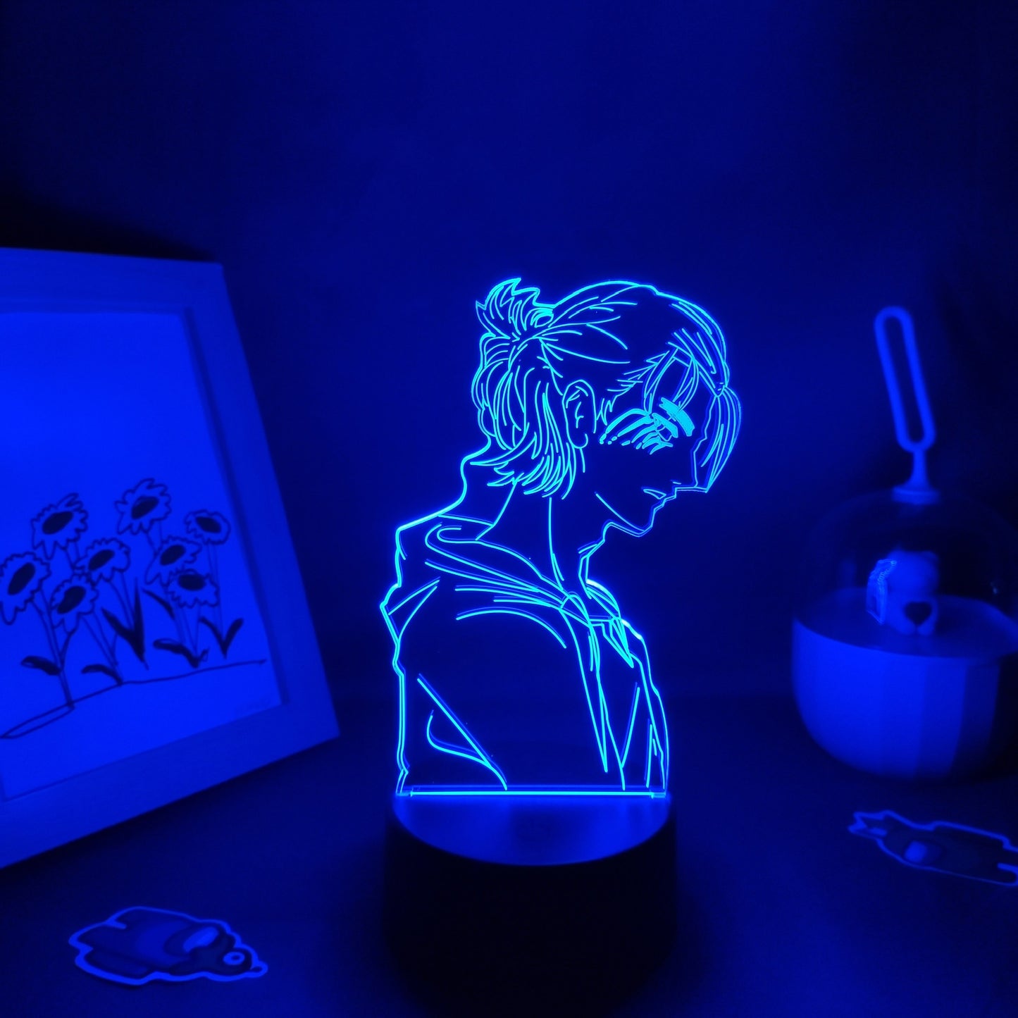 Shingeki No Kyojin Eren Yeager Jaeger Led Night Light