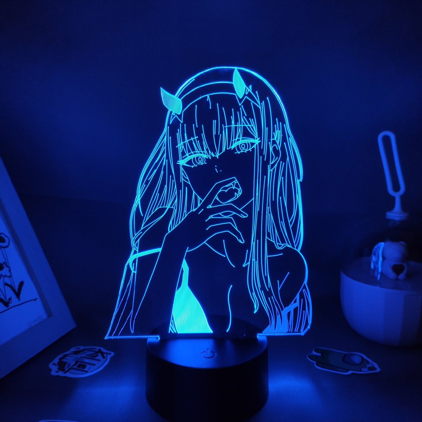 Zero Two Figure 3D LED RGB Night Lights