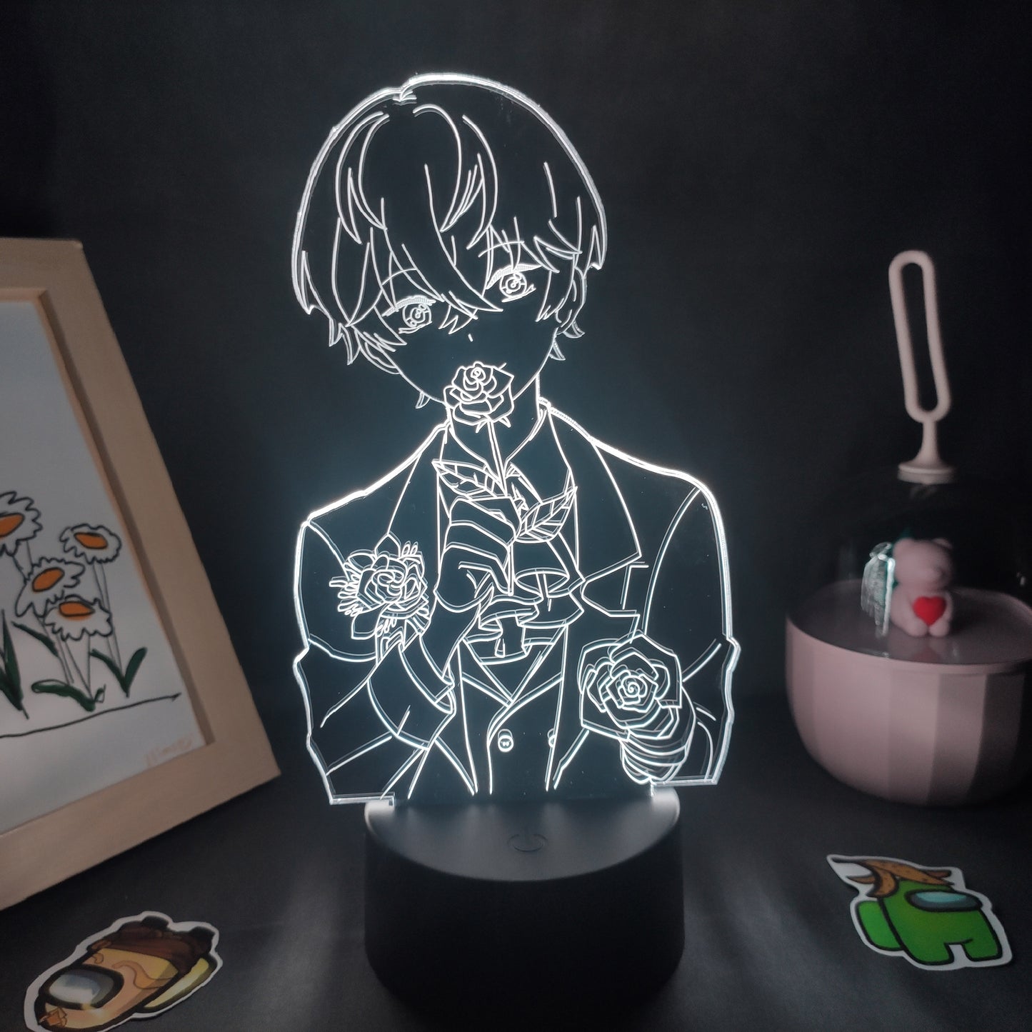 Mystic Messenger Game Figure Zenny 3D Led Lamps