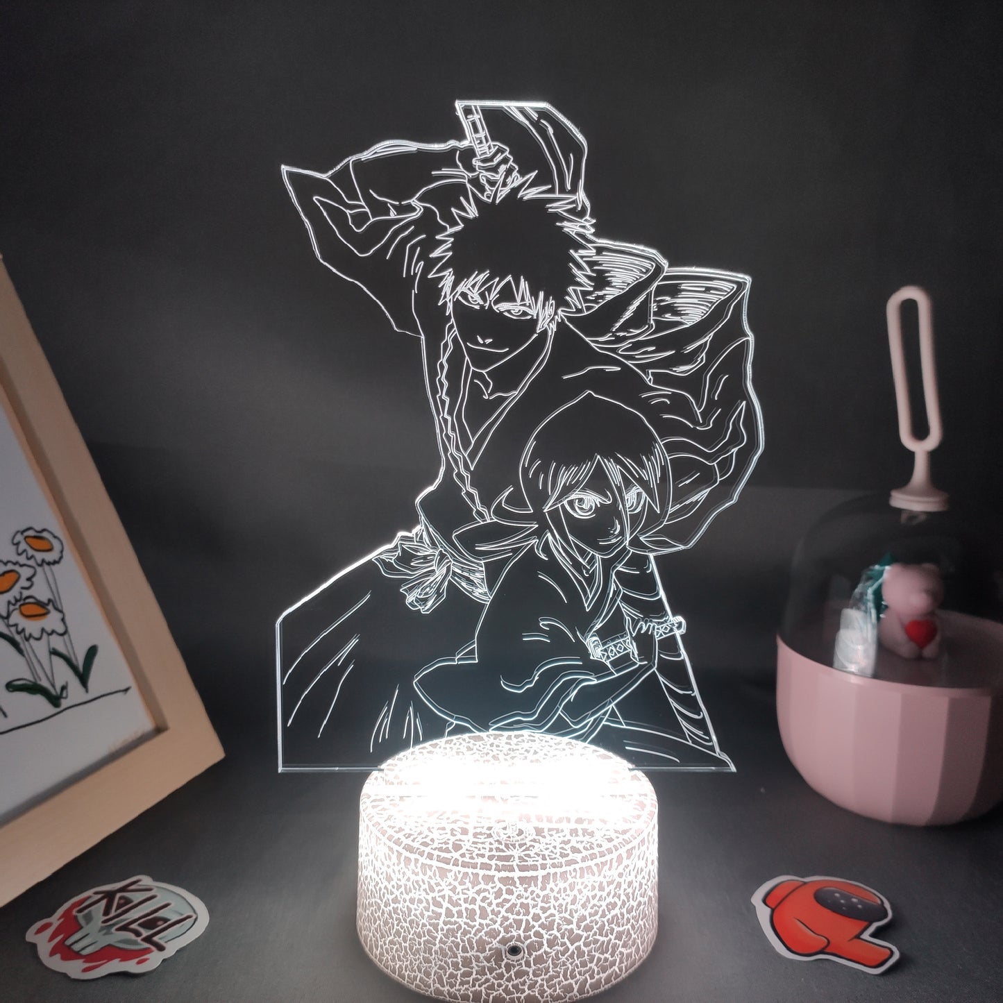 Bleach Kurosaki ichigo Shikai And Kuchiki Rukia Night Lights